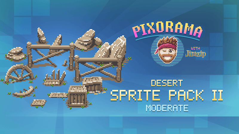 Pixorama episode poster for Desert Sprite Pack.