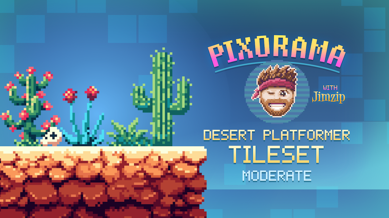 Pixorama episode poster for Desert Tilemap.