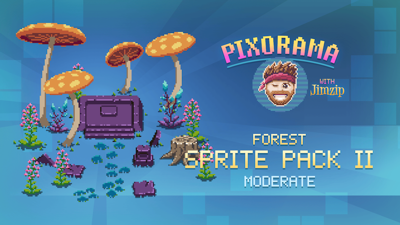 Pixorama episode poster for Forest Sprite Pack.